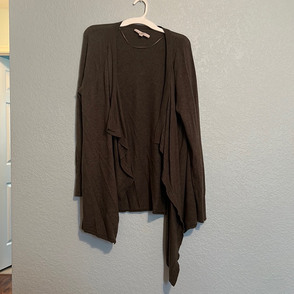 Loft Army Green XL Wool Cardigan